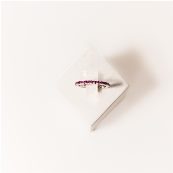 Anello Monaldi Gioielli Donna in Oro bianco Rubino 0.55 Ct AETQ01-2.0M12R - AETQ01-2.0M12R